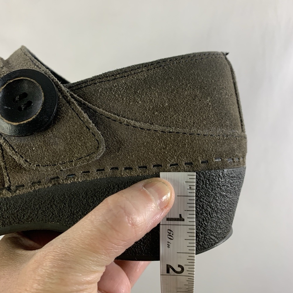 Dansko Womens Ralene Suede Mary Jane Platform Shoes EU 37 US 6.5-7 Olive Artsy - Picture 9 of 13